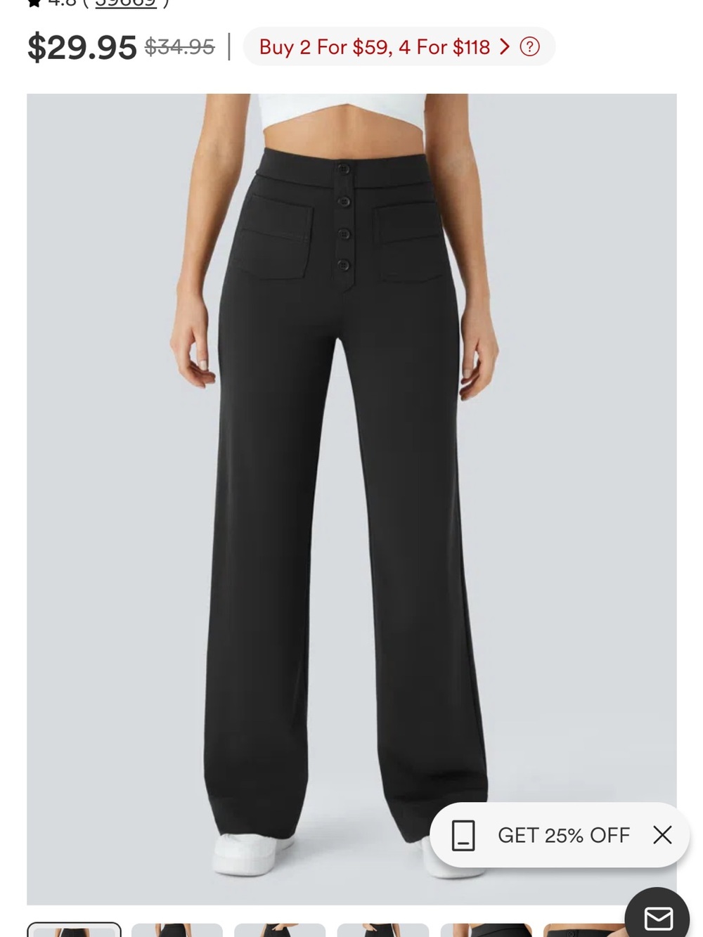 HALARA day stretch high waisted pocket straight leg
